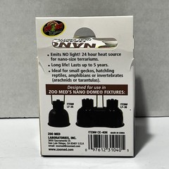 Zoo Med Nano Ceramic Heat Emitter 40W – Reptile Amphibian Vivarium Heating Bulb