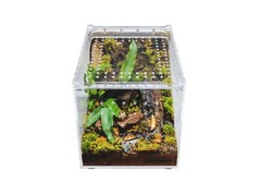 Herpcult Acrylic Reptile Terrarium Gecko Spider Vivarium Enclosure Medium Flat