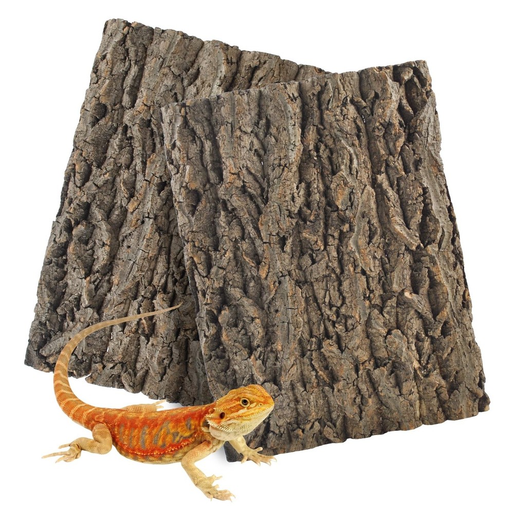 2PCS Reptile Cork Bark Background,15.74 x 11.81 Inch Natural Cork Wood Terrar…