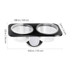 Reptile Water Dish Food Bowl Feeding Station for Crested Gecko Lizard Feeder