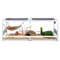 67 Gallon Reptile Terrarium Tank 48″ x 18″ x 18″ Knock Down Tempered Glass Tank