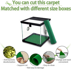 Reptile Carpet 39.4 X 19.7 Terrarium Bedding Substrate Liner Reptile Mat Tank Ac