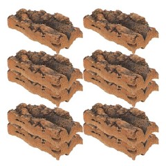 10Pcs Reusable Cork Bark Flats for Reptile Tank Natural Climbing Wall Decor