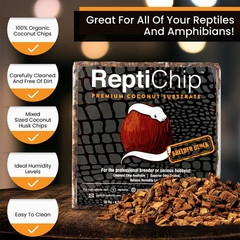Coco Substrate 72QT Brick Reptile Bedding Ball Python Terrarium Chips