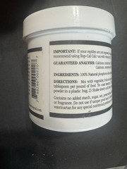 Phosphorus Free Calcium without Vitamin D3 – Ultrafine Powder 3.3 oz By Rep-Cal