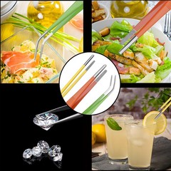 HADIZ Garden Tweezers set of 3,15cm Size Stainless Steel Green Yellow Orange