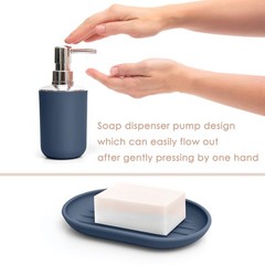 Moss & Stone 6 pcs Bathroom Accessories Set, Bathroom Decor Sets Includes Soa…
