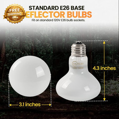 (4-Pack 100W Reptile Heat Lamp Bulbs Daylight Basking Light Bulbs for Reptiles