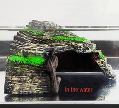 Reptile Hide, Reptile Basking Platform and Aquarium Cave for Lizards, Geckos,…