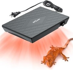 Reptile Heat Panel Adjustable Temperature Reptile Heating Plate, Non-Light He