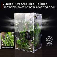 Acrylic Insect Terrarium – Jumping Spider, Tarantula, Mantis & Frog Enclosure