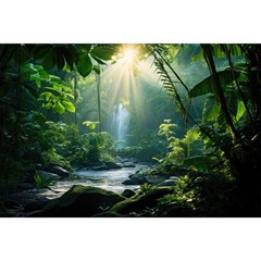 Jungle Aquarium Background Waterfall Lush Green Jungle Plants Terrarium Backg…
