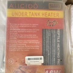 AIICIOO Under Tank Heater Reptile Heating Pad 16W 8″ x 12″ w/ Digital Thermostat