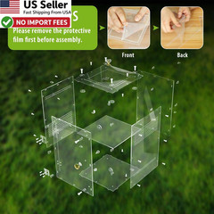 Large Jumping Spider Enclosure 2 in 1 Ventilated Reptile Terrarium Acrylic