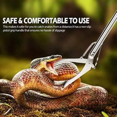 47 Inch Heavy Duty Snake Tongs Professional Reptile Grabber Catcher Tool