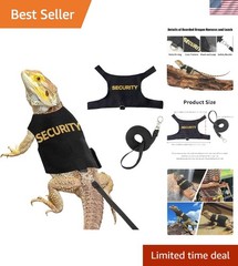 Bearded Dragon Harness and Leash-Bearded Dragon Clothes Lizard Accessories Stuff