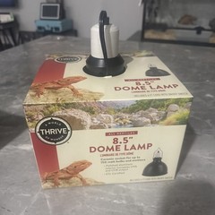 Thrive 8.5″ Dome Lamp 6ft Cord On/Off Switch for 150 Watt bulb (Brand New)