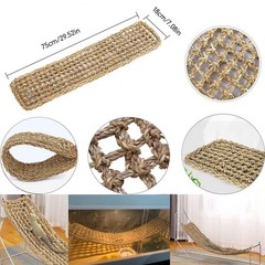 Hamiledyi Bearded Dragon Tank Accessories Lizard Large Hammock Jungle Green