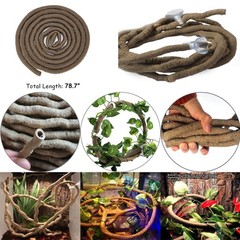 Hamiledyi Bearded Dragon Tank Accessories Lizard Large Hammock Jungle Green