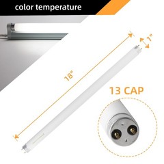 coospider-repta F15T8 18 Inch 15W T8 Fluorescent Replacement Tube Bulb Daylig…