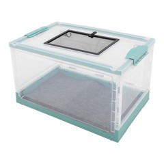 Travel Foldable Reptile Terrarium with Door Portable Reptile Tank with Full View