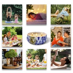 Citronella Candles Outdoor & Indoor, 13.5 oz Scented Candles Set 2 Pack Natur…