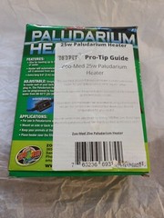 Zoo Med Paludarium Heater 25W/7gal – NEW In Box!