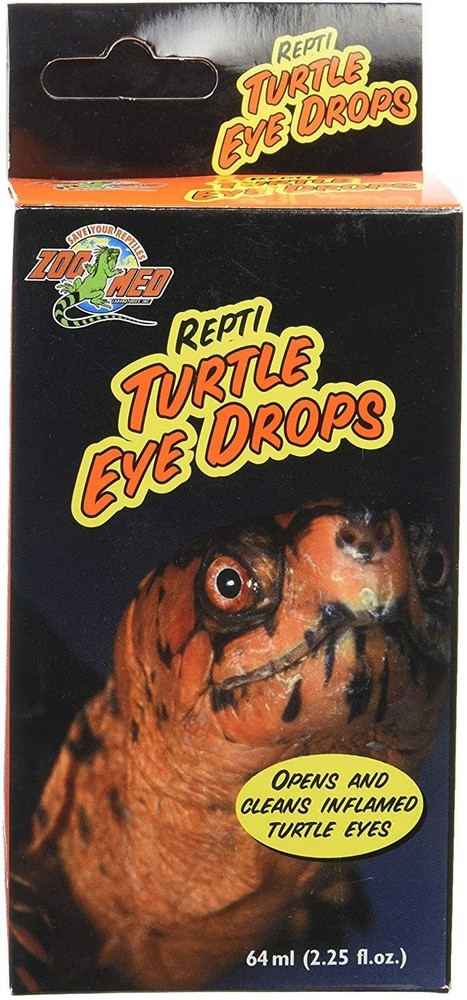 Zoo Med Repti Turtle Eye Drops 2.25 oz Cleans and Inflamed Turtle Eye – 3 Pack