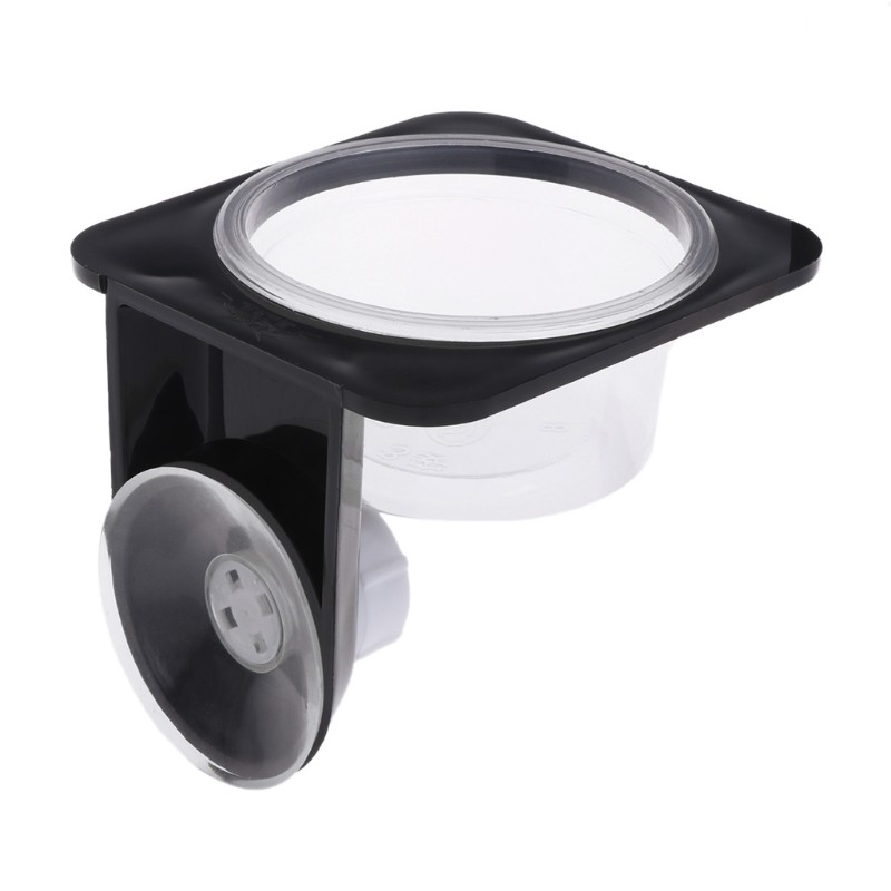 Reptile Feeder Single Double Feeding Bowl Water Breeding Dispenser Plastic