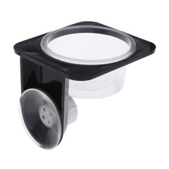 Reptile Feeder Single Double Feeding Bowl Water Breeding Dispenser Plastic