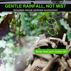 Ultimate Reptile Misting System with Timer & 6 Adjustable Nozzles