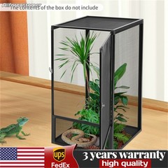 Freestanding Reptile Pet Feeding Net Box Aluminum Alloy Feeding Net Box 80cm