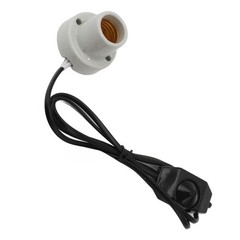 Reptile Ceramic Heat Lamp Fixture E27 Socket Holder For Lizard/ (US Plug