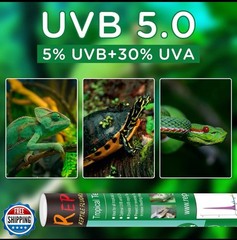 REPTI HOME T8 UVB Reptile Light 30W 5.0, UVA Light Bulb for Reptiles, Lamp 36”
