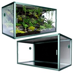 Reptile Enclosure 120 Gallon Large Reptile Terrarium Habitat Tank, 48″x24″x24″