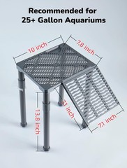 11 Inch SolidForm Turtle Basking Platform With Ramp Tray 2575 Gal Tank