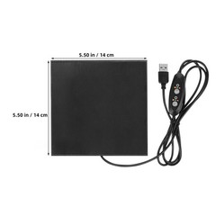 Usb Adjustable Heating Pad For Hamster Pet Carbon Fiber Warm Cushion 14 cm