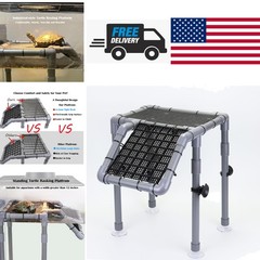 Large Turtle Basking Platform 10.8 Inch PVC Ramp with Suction Cups for Aquariums