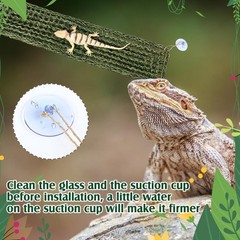 2 Pcs Bearded Dragon Hammock Lizard Reptile Climbing Lounger for Gecko Snake