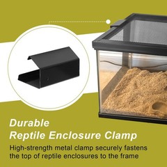 4 Pack Reptile Terrarium Covers Heavy Duty Screen Clips, 5-29 Gallons Reptile…