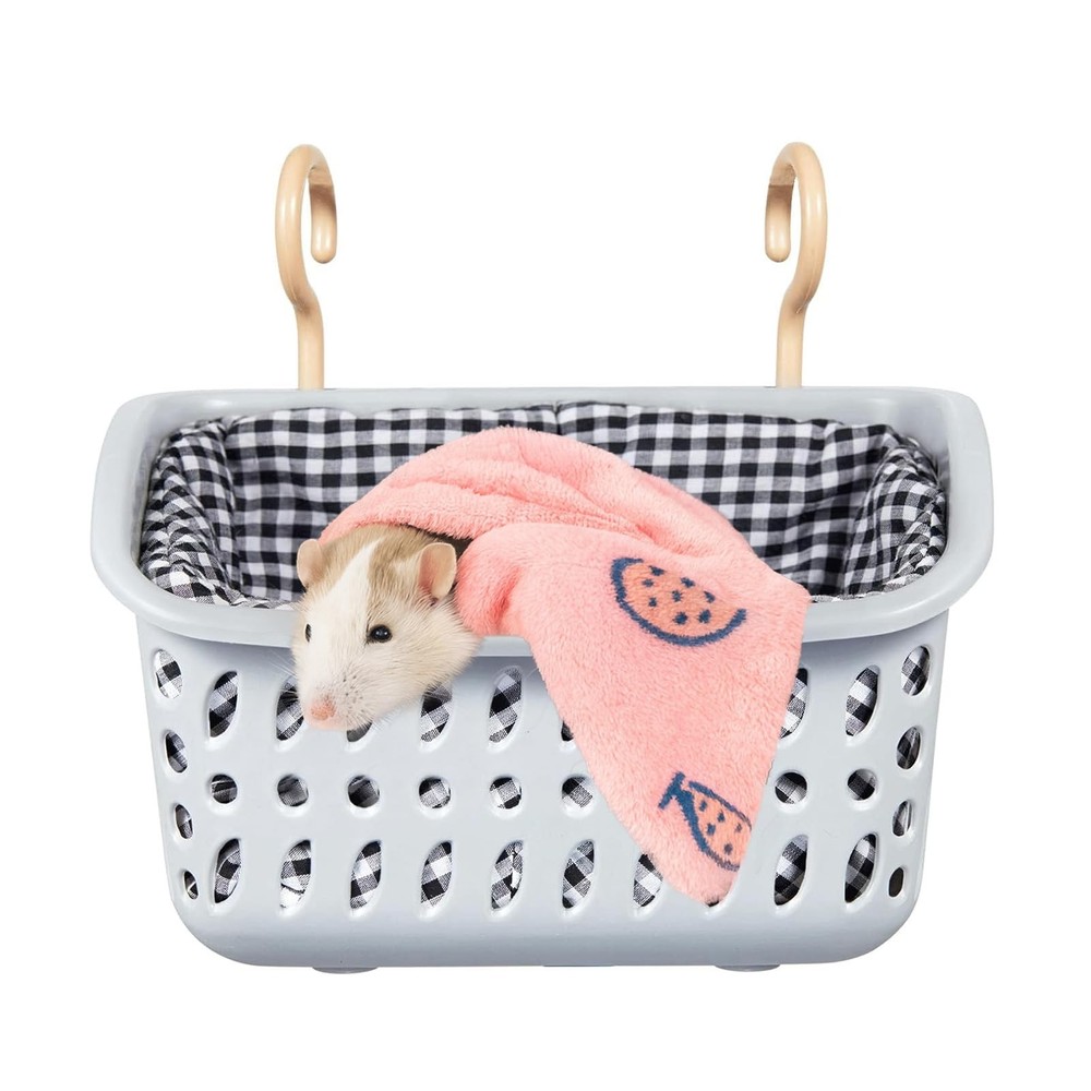 JWShang Rat Hammock for Cage, Chew Proof Hanging Basket Bed with Sturdy Hooks…