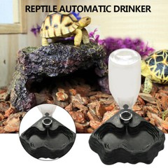 Reptile Water Dispenser Automatic Amphibians Water Bowl Terrarium Waterfall