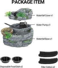 Reptile Waterfall for Health & Hydration