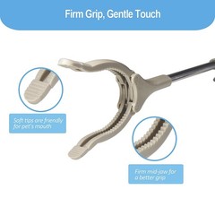 Duedusto Snake Feeding Tongs, 16 Inch Reptile Ball Python Grey