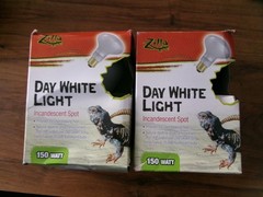 2 New ZILLA DAY WHITE LIGHT Incandescent Spot Bulbs 150w Free US Shipping