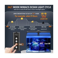 hygger LED Saltwater Aquarium Light, 24/7 Mode Nano Tank Reef Light for Coral…