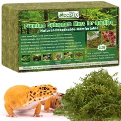 2.2 lb Sphagnum Moss for Reptiles,20 qt Reptile Bedding Substrate Tank Access…