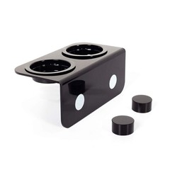 WACOOL Magnetic Reptile Ledge, Acrylic Gecko Feeding Ledge with 6PCS Black