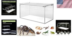 Shatter-Resistant Isopod Enclosure: Acrylic Habitat for Spiders & Lizard Pets