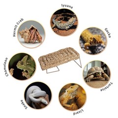Bearded Dragon Hammock Reptile Tank Accessories Decor Basking Platform Metal …